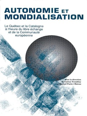 cover image of Autonomie et mondialisation